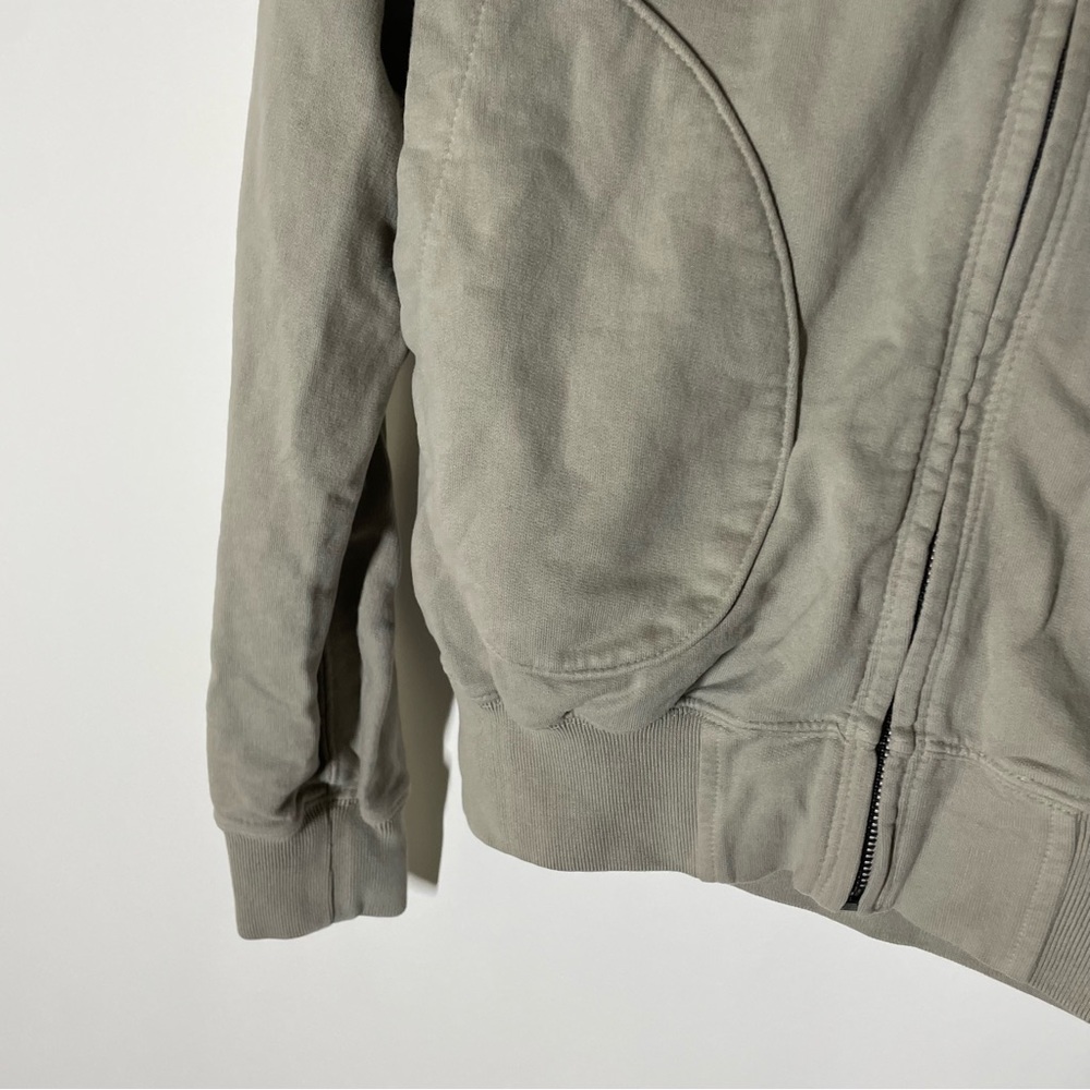 Buck Mason Mens Flint Grey Venice Wash Brushed Loopback Track Jacket Size Medium - Picture 3 of 8